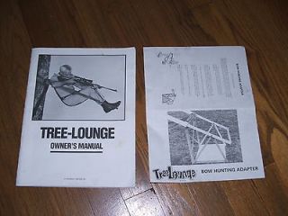   climbing tree stand, and Bow Hunting Adapter OWNERS MANUAL ONLY
