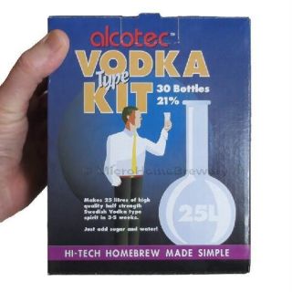 Alcotec Vodka Type Spirit Kit 21% ABV 25 Litre High Alcohol Home Brew 