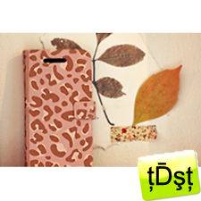   ] Diary Type Animal Print Flip Skin Leather Case Cover Apple iPhone 4