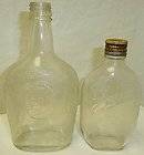 Antique Embossed Liquor Bottles Wilken & Old Quaker