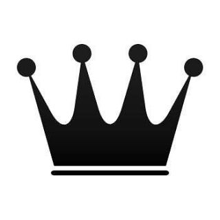 Decal Sticker Royal Crown Chess Queen King Kingdom Little Prince ZZ25X