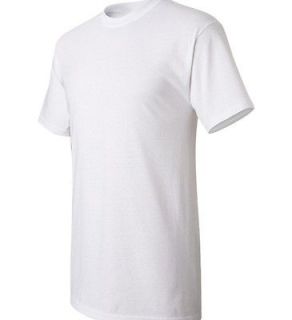   NEW Wholesale Plain Fruit of the Loom Cotton White Adult T Shirts 2XL