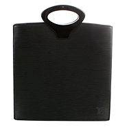   auth LOUIS VUITTOn black Epi leather OMBRE Tote Handbag Purse Bag