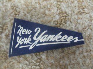 Vintage New York Yankees Mini Baseball Felt Pennant