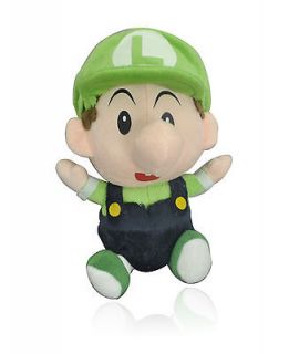 Super Mario Bros Plush Doll   BABY LUIGI 7” Green D