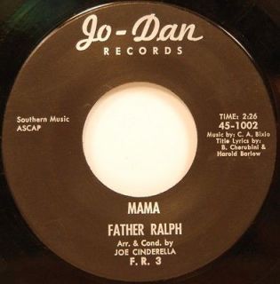 Father Ralph Mama / Zim Boom Bah 45 Jo Dan 1002 vg/vg+ 195? Pop