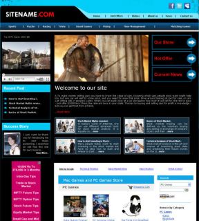 Professional MAC or PC Games Business Website for sale