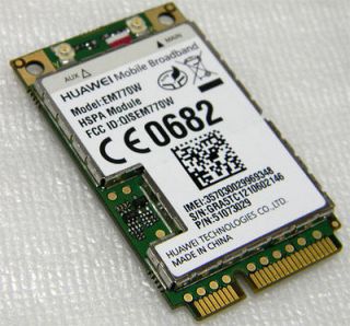   HuaWei EM770W 3G 7.2Mbps WWAN WCDMA HSDPA Mini PCI E Card Module