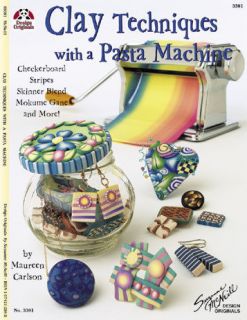 CLAY TECHNIQUES w/ PASTA MACHINE Polyme​r/Fimo Idea Book