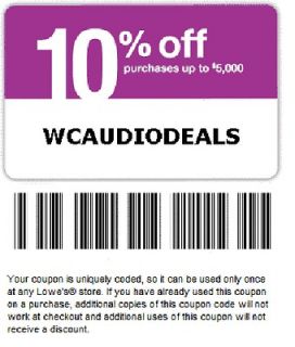10 Lowes 10% Off Coupons lowes Exp 1/24/13
