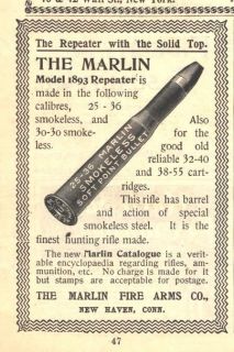 1897 ad d the marlin model 1893 repeater with solid top