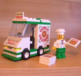 Custom DONUT DELIVERY SET for town/city/trai​n/police LEGO doughnut 