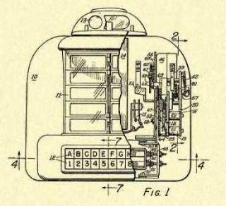 SEEBURG Tabletop Remote Jukebox 1949 US Patent_M041