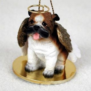 BULLDOG English Bull Dog Angel Dog Ornament Figurine Statue
