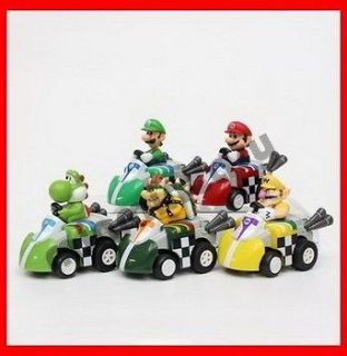5p Nintendo DS NDS Gashapon Mario Luigi Kart Car figure