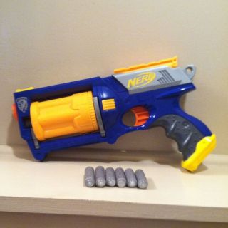 Highly Modified Nerf Maverick Blaster Gun With Stefans Shoots 45 Ft 