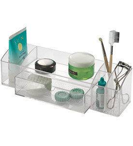 Clear Acrylic Medicine Cabinet Organizer with Drawer Vanity Organizer