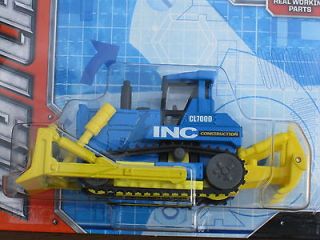 Matchbox 2012 MBX BULLDOZER Blue & Yellow Real Working Rigs