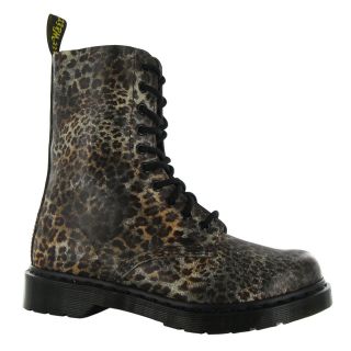 Dr.Martens 1490 Leopard Print Leather Womens Boots