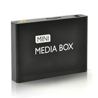 USB 1080P HD Mini Multi Media Player Box TV Display w Remote Control 
