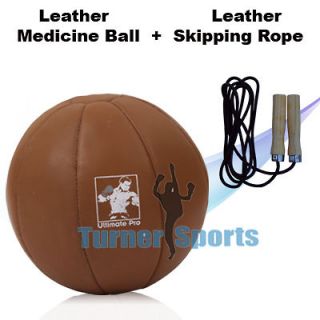 Medicine ball with free Skipping Rope sets 5 KG Leather
