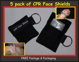   Shields   Resuscitation Face Mask in Nylon Poutch with One Way Valves