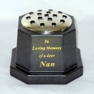 In Loving Memory Of A Dear Nan Memorial Grave Flower Vase