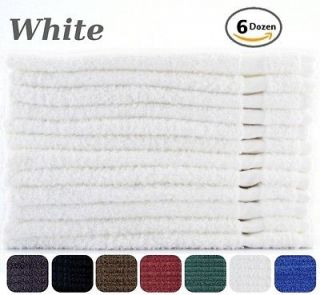 DOZEN SALON TOWELS 16 x 27 100% COTTON   WHOLESALE LOT   WHITE