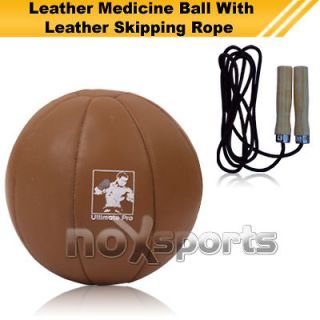 Medicine ball with free Skipping Rope Set Leather Items