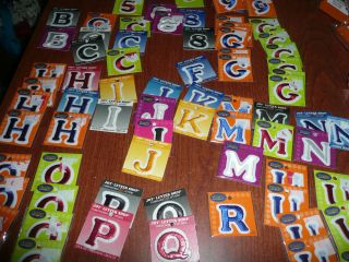 159 Iron On/Stick On/ Sew On Appliques /Letters/Numbe​rs All New 
