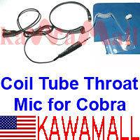   Throat Microphone Headset for Cobra 1 Pin microTALK CXR925 CXR825