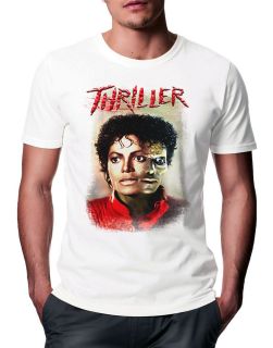 New Mens Michael Jackson Pop Singer Album Thriller Zombie Art T Shirt