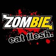 Zombie Eat Flesh Funny T Shirt BLACK SM   4XL
