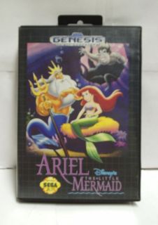   Genesis Disneys Ariel The Little Mermaid Video Game RARE With Box