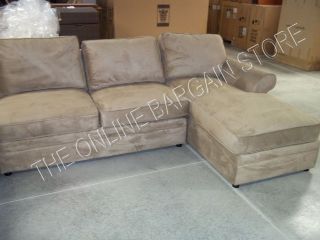 Pottery Barn Pearce Couch Sofa SLEEPER Sectional light wheat everyday 