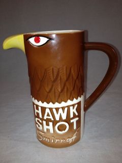 Smirnoff HAWK SHOT mug with recipe on the bottom 1970