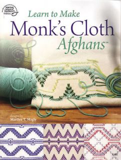 Learn to Make Monks Cloth Afghans How to Patterns Book Swedish 