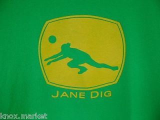 VOLLEYBALL JANE DIG Short Sleeve Shirt   Size S   NOTHING DIGS LIKE 