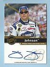JIMMIE JOHNSON 2006 PRESS PASS SIGNINGS GOLD AUTOGRAPH AUTO /50 NASCAR