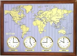 RHYTHM Around The World Clock   CMW902NR06