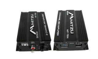 Two Mitzu 2Ch 500W Motorcycle Atv Golf Cart Audio Amp Amps + Two  
