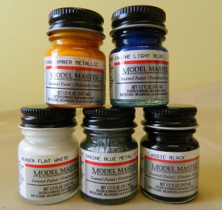 Testors Model Master 1/2 oz (.5oz) Jar Enamel Paints Listing #3 Many 