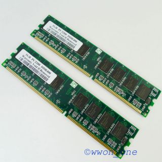   2GB KIT 2x1GB PC3200 DDR400 400Mhz 184pin DDR DIMM Memory Module