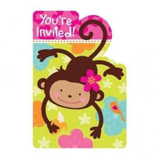 PINK MOD MONKEY LOVE Birthday Party Supplies ~ Pick 1 or Many to 