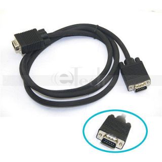 New 5FT 15 PIN SVGA SUPER VGA Monitor M M Male To Male Cable CORD FOR 