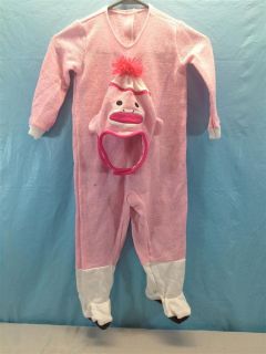   Barrel EYE WANT CANDY 2 Pc Pink Sock Monkey Halloween Costume 2/4T