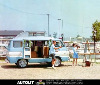 1963 ? Dodge A100 Van Wagon RV Motorhome Factory Photo
