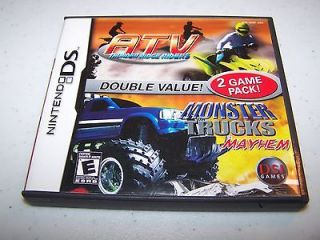 ATV Thunder Ridge Riders/Monster Trucks Mayhem (Nintendo DS) DSi 