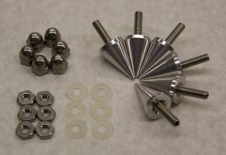 MOTORCYCLE WINDSHIELD BOLTS SPIKES WELL NUTS CBR GSXR HAYABUSA R1 