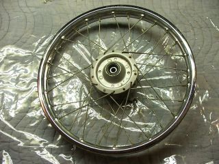 1980 honda express moped nc50 wheel front rim with brake assembly oem 